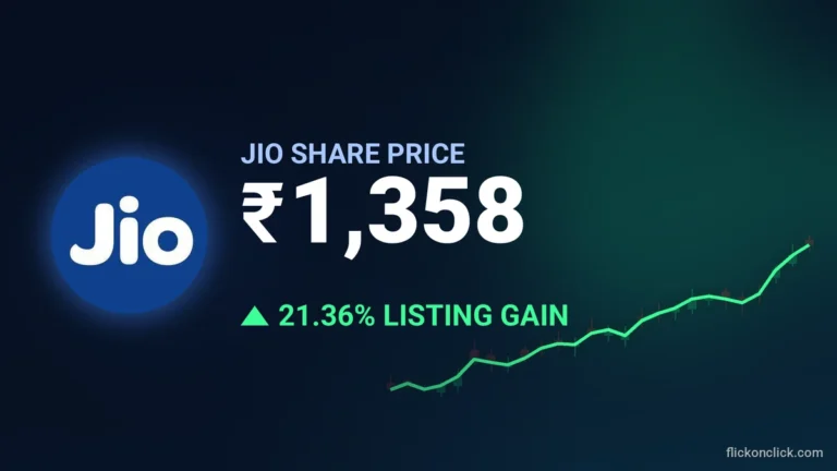 Jio Platforms Share Price: Stock Lists at Rs 1,358, 21% Premium Over IPO Price; Market Cap Crosses Rs 12.5 Lakh Crore Jio Platforms Share Price: Stock Lists at Rs 1,358, 21% Premium Over IPO Price; Market Cap Crosses Rs 12.5 Lakh Crore