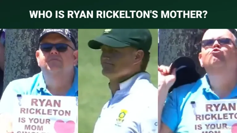 Who Is Ryan Rickelton’s Mother? Fan’s ‘Is Your Mom Single?’ Placard Goes Viral in Cape Town Fan holds Ryan Rickelton is your mom single placard during SA vs AUS Cape Town Test