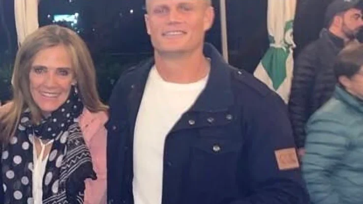 Ryan Rickelton’s mother with her son on his birthday
